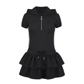 andwang double frill mini dress
