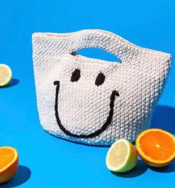 Edit Sheen [완판템] 손뜨개질 니코짱 토트백