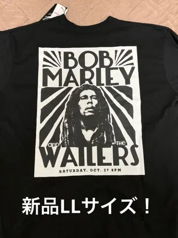 새상품 LL! BOB MARLEY 밥 말리 T셔츠 블랙 ZION제