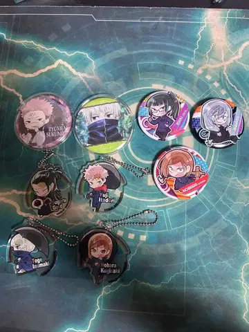 주술계전 캔뱃지 키링 세트