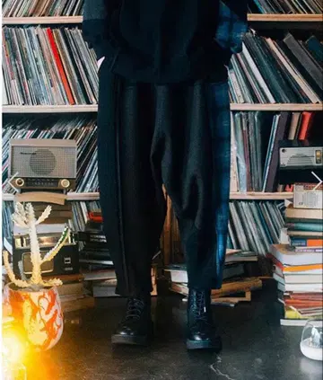 STOF 스트프 패치워크 사루엘 팬츠 절개