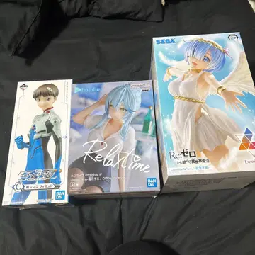 피규어 묶음 판매 렘, 유키하나 라미, 이카리 신지