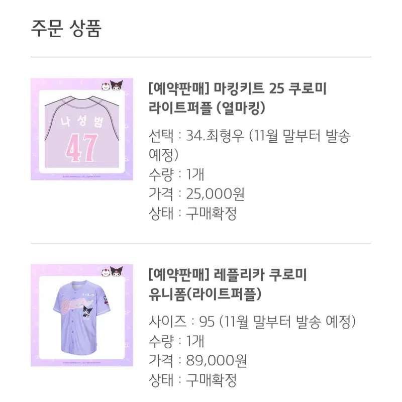 기아 쿠로미 유니폼 최형우 마킹 미개봉 95 타이거즈