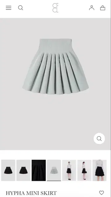 택 포함 새상품 CFCL HYPHA MINI SKIRT