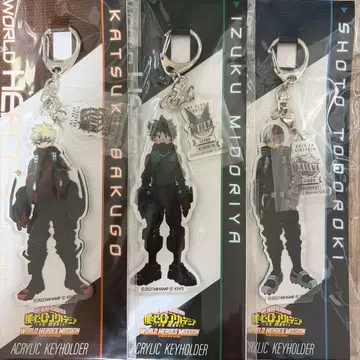 히로아카 월드 히어로즈 미션 영화 모티브 아크릴 키링