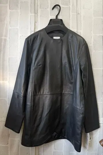 새상품 dinos 디노스 so close 노카라 자켓 가죽