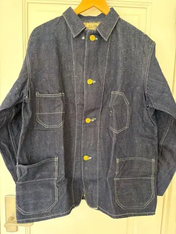 더블 다이아몬드 데님 커버올 사이즈 40 극상 구 리얼 맥코이