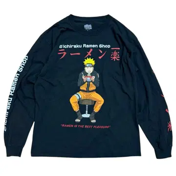 00s 나루토 라멘 잇치라쿠 롱 T 긴팔 티셔츠 NARUTO