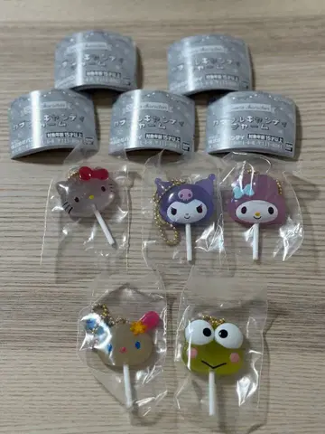 산리오 컬러풀 캔디 참 키티 우사하나 마이멜로디 쿠로미 케로피