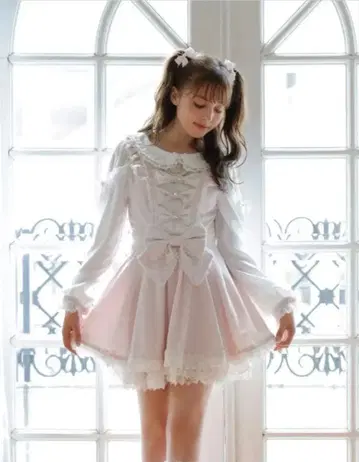 LIZLISA 트리플 리본 프릴 셋업