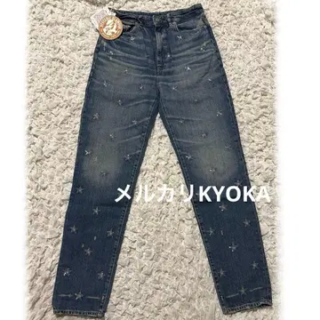 HYSTERIC GLAMOUR 히스 스팽글 별 데님 28inch