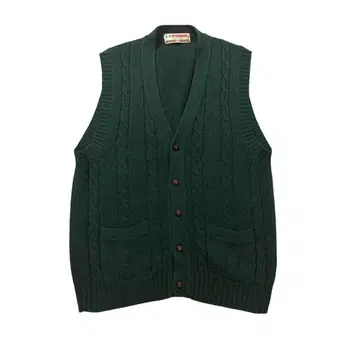 80s 90s McGREGOR 마카오산 케이블 니트 베스트