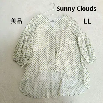 [ 새상품급 ] Sunny Clouds 레몬 코몬 블라우스 LL 레몬