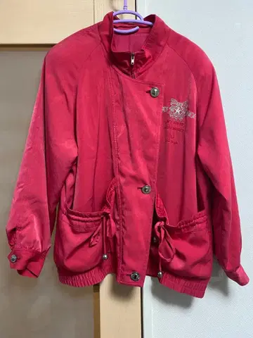 핑크 블루종 자켓