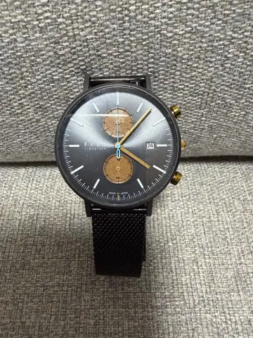 knot 손목시계 블랙 벨트