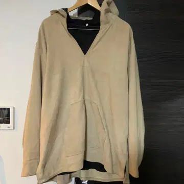 CCU 가죽 자켓 스웨이드 풀오버 후드티