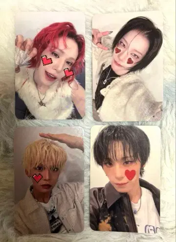 XLOV RISING STAR 특전 트레이딩 카드 컴프 4장 세트