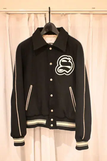 SUGARHILL MELTON STADIUM JACKET(BLACK)