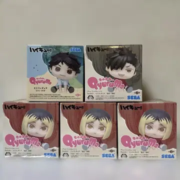 하이큐!! 큐룽하게 쳐다보는 포즈 미니 피규어 5개 세트