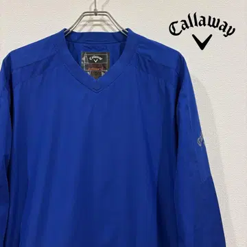 캘러웨이 바람막이 callaway 파랑 블루 v넥 투어