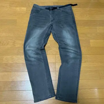 그라미치 어반 리서치 별주 블랙 데님 스트레치 팬츠 남성용 M