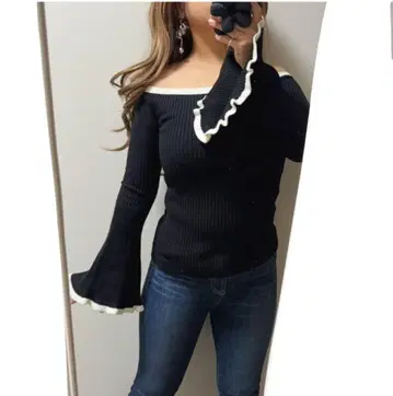 에이미 이스트 월 오프숄더 바이컬러 오프숄더 리엔다 자라