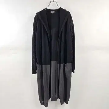 소니아 리키엘 컬렉션 후드 부착 롱 니트 가디건 M 겉옷 얇은 소재