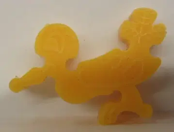 메이지 제과 동물 피코탄 칠면조 옐로우 컬러 H20mm