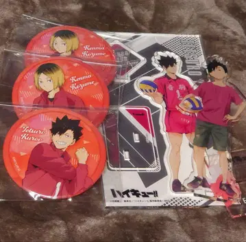 하이큐!! 쿠로오 테츠로 코즈메 켄마 아크릴 스탠드 캔 배지