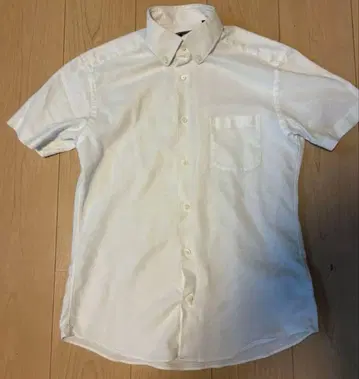 [ SHIPS ] 카라미 직조 버튼 다운 반팔 셔츠 [ 화이트 ]