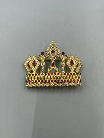 255 빈티지 하자품 엘레강트한 크라운형 브로치