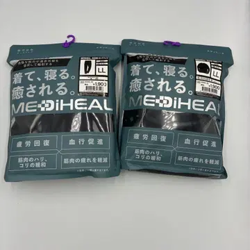 MEDIHEAL 워크맨 리커버리 상하의 LL 블랙