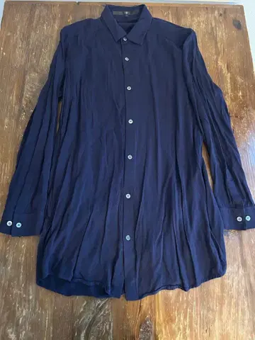 NOID 노아이디 롱 기장 레이온 셔츠