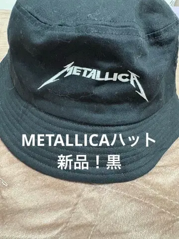 새상품! METALLICA 로고 자수 햇 블랙 메탈리카
