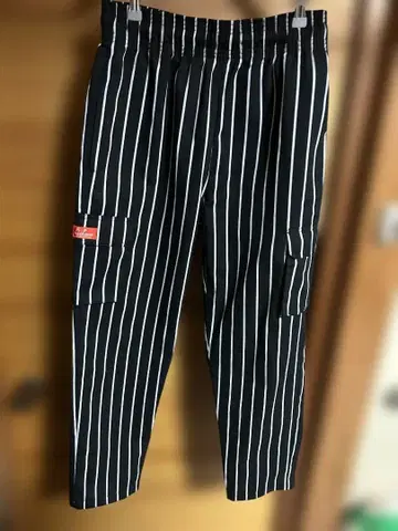 cookman 쿠쿠맨 셰프 팬츠 카고 팬츠 스트라이프