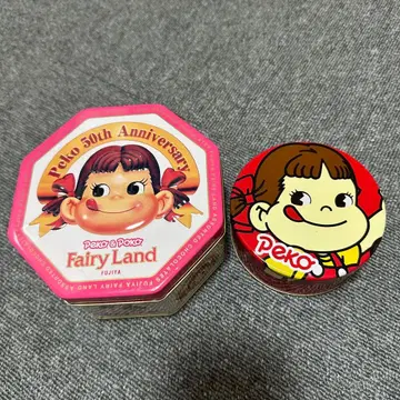 페코짱 빈 캔 2개 세트 레트로
