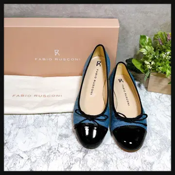 미사용급 [파비오 루스코니] 발레 슈즈 플랫슈즈 35 현행 박스 포함