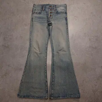 SUGARHILL 페이디드 벨 바텀 데님 팬츠