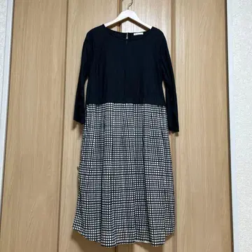 Sunny clouds 린넨 혼 도킹 원피스