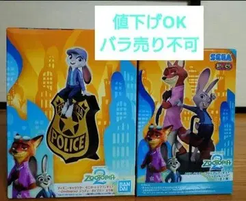 디즈니 캐릭터 모니터 탑 피규어 주토피아 2 주디 & 닉