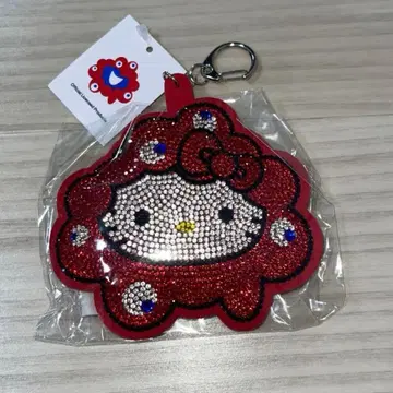 오사카 간사이 엑스포 산리오 키라키라 가죽 키링 키티