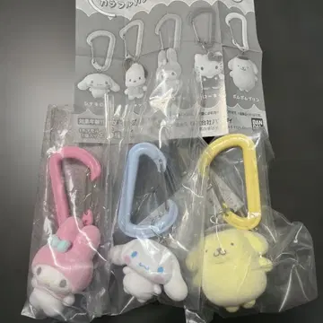 산리오 카라비너 마스코트 참 가챠 마이멜로디 포차코 폼폼푸딩