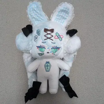 무속성 봉제 인형 스카이블루 좀비 토끼 20cm