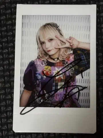 CANDY TUNE 미야노 시즈카 친필 사인 폴라로이드