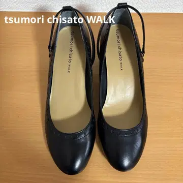 츠모리치사토 tsumori chisato WALK 갑 스트랩 펌프스 블랙