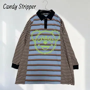 Candy Stripper CHAOS BEAR BORDER POLO