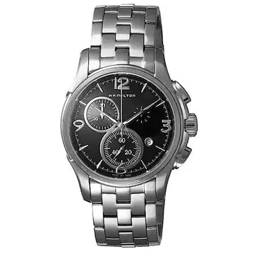 [HAMILTON(해밀턴)] 남성용 손목시계 재즈 마스터 블랙