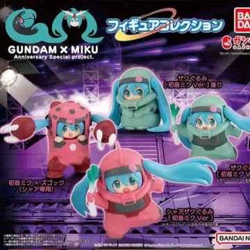 전 4종 컴플리트 GUNDAM x MIKU 피규어 컬렉션