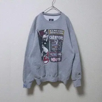 STARTER 인디언스 INDIANS USA 빈티지 맨투맨