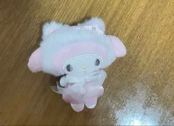 산리오 화이트 고양이 발레리나 헤어 클립 마이멜로디